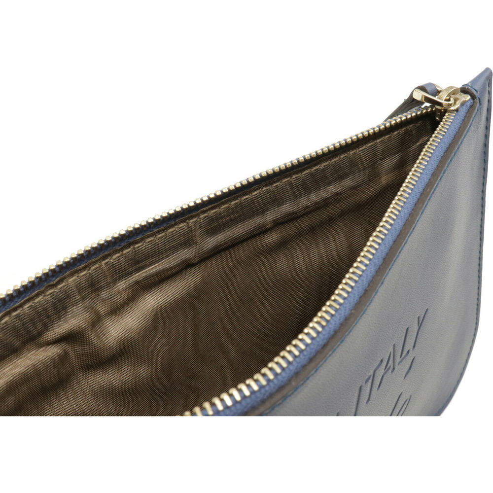 Gucci Tote Shoulder Bag Python Leather Blue - image 8